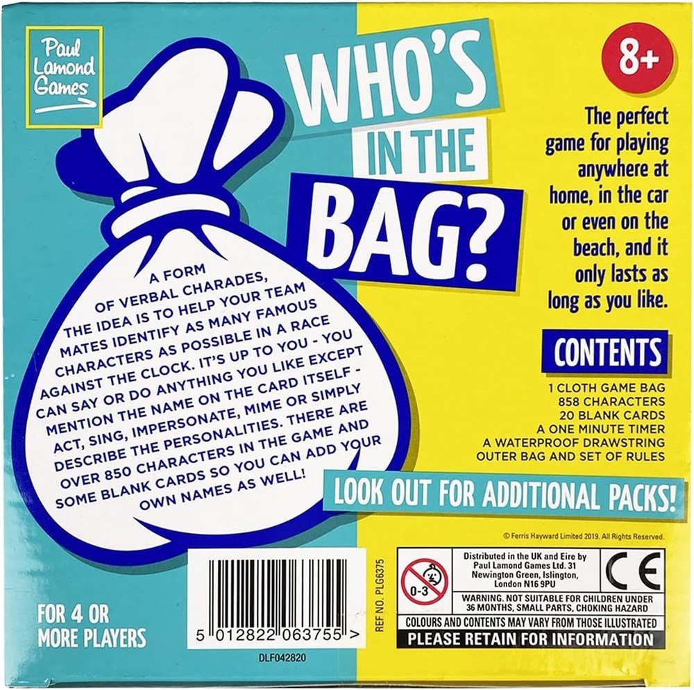 **Paul Lamond Who's in the Bag Game - ABC School Supplies
