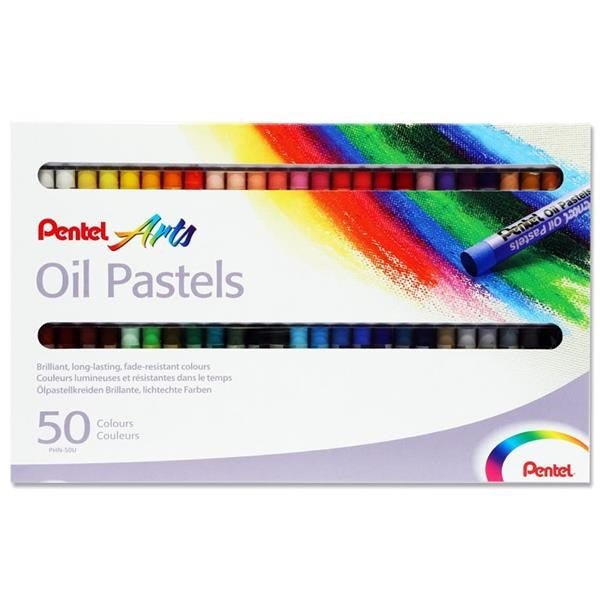 Pentel Box 50 Oil Pastels - ABC School Supplies