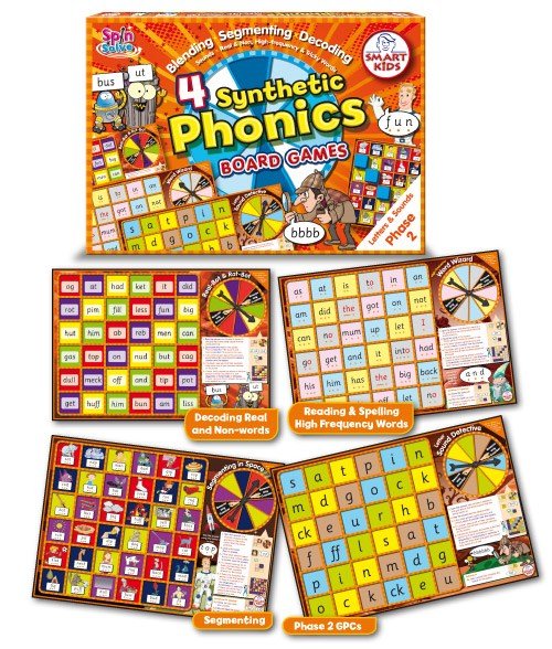 **Phase 2 Board Games (Set Of 4) - ABC School Supplies