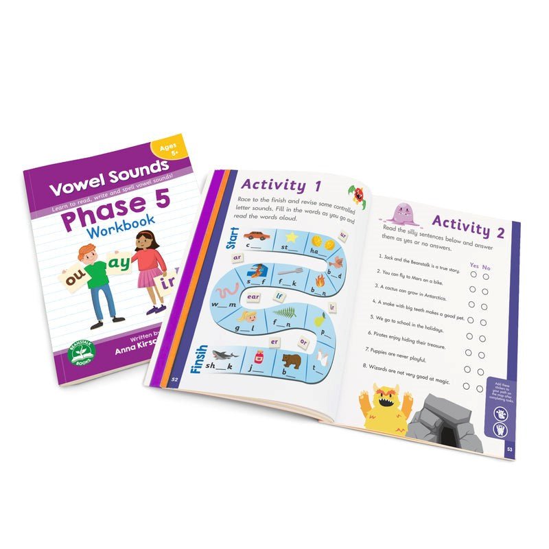 Phase 5 Vowel Sounds Workbook - 12 Pack - ABC School Supplies
