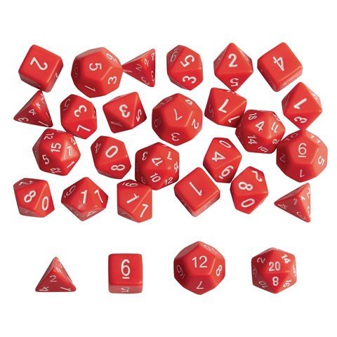 Polyhedron Number Dice Pk 35 - ABC School Supplies