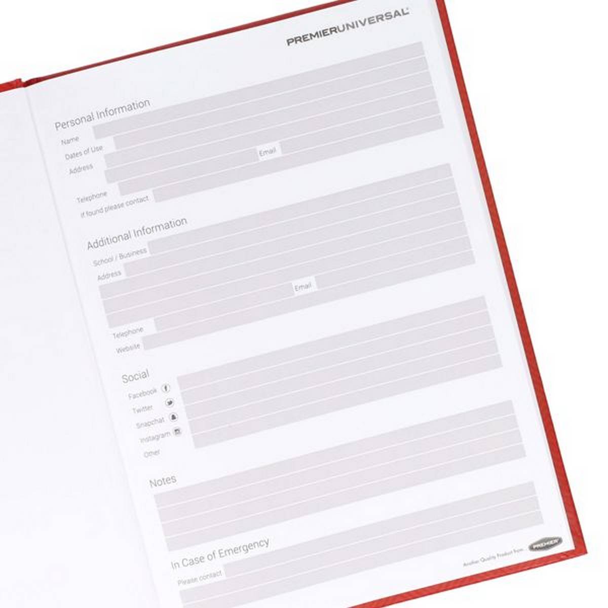Premier A4 160Pg Hardcover Notebooks Pack Of 3 (Bold) - ABC School Supplies