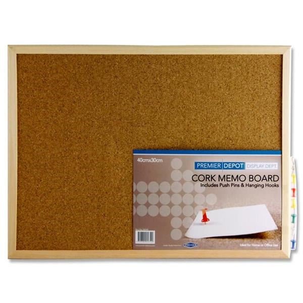 Premier Depot Cork Notice Board 40X30cm - ABC School Supplies
