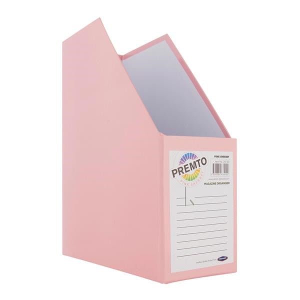 Premto Pastel Magazine Organiser - Pink Sherbet - ABC School Supplies