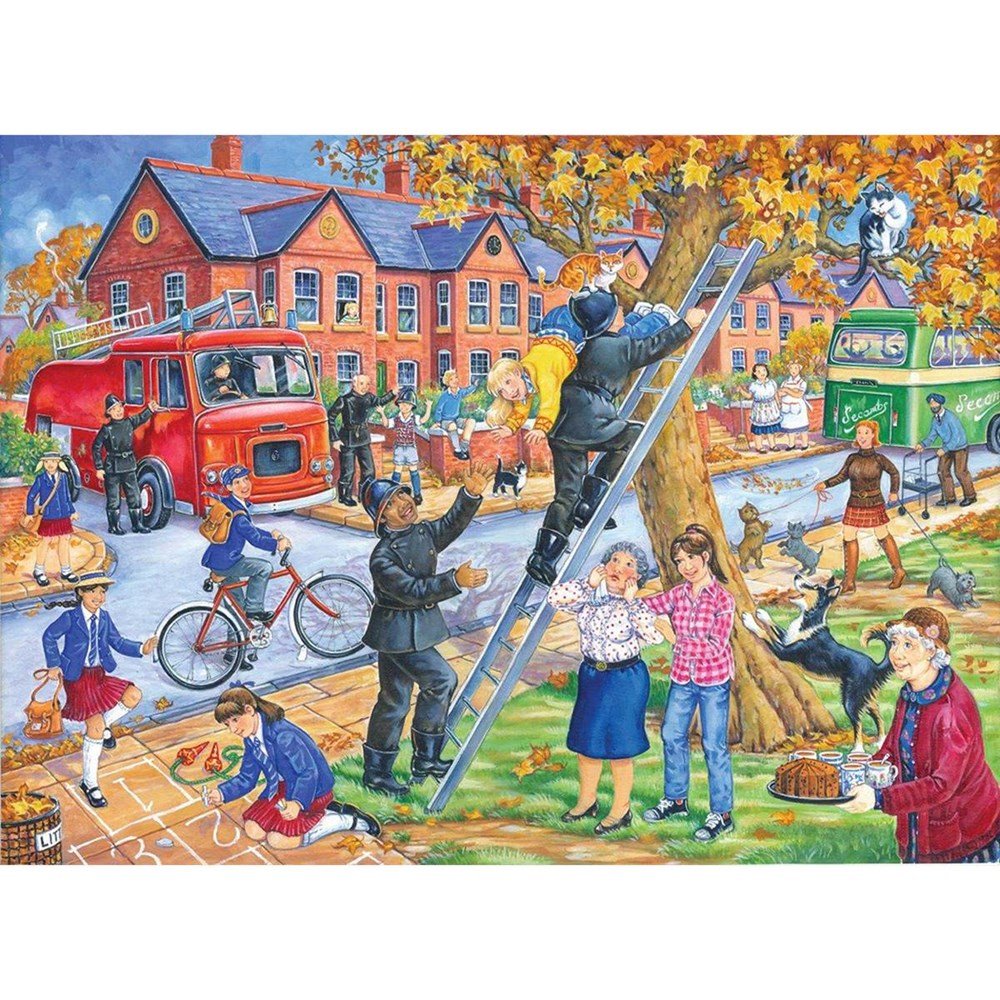 Saving Miss Kitty - BIG 250 Piece Jigsaw Puzzle - ABC School Supplies