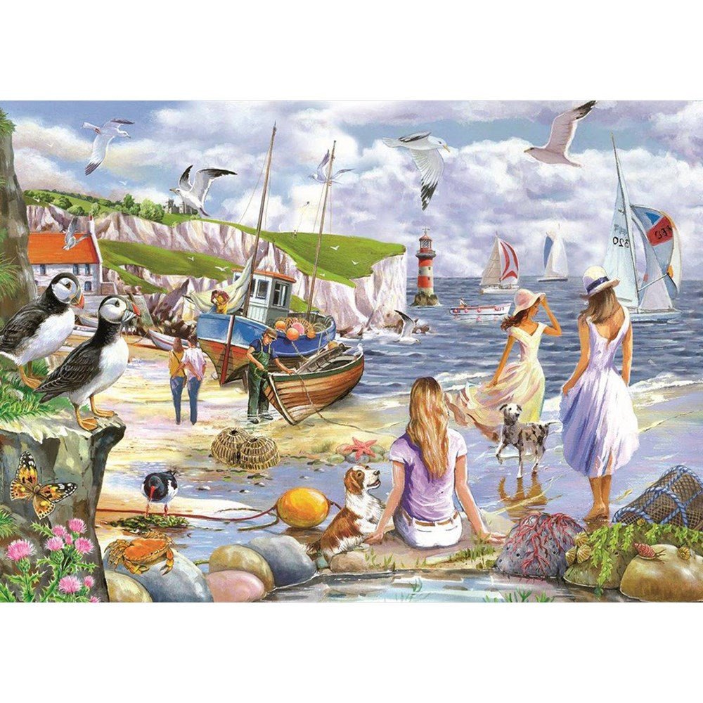 Sea Shore Breezes - BIG 500 Piece Jigsaw Puzzle - ABC School Supplies