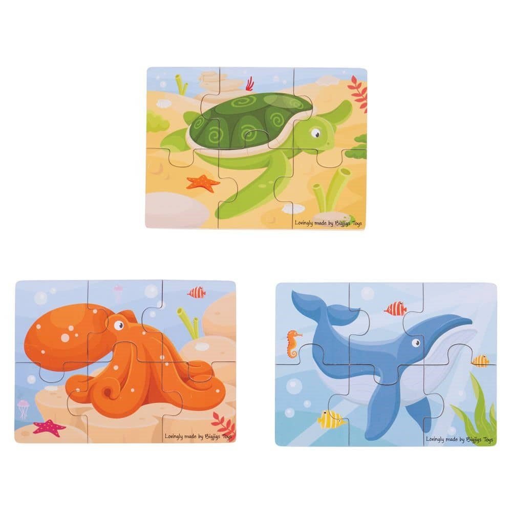 Sealife (6 Piece Puzzles) - 3 Puzzles - ABC School Supplies