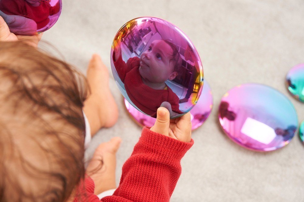 Sensory Reflective Colour Burst Buttons - ABC School Supplies