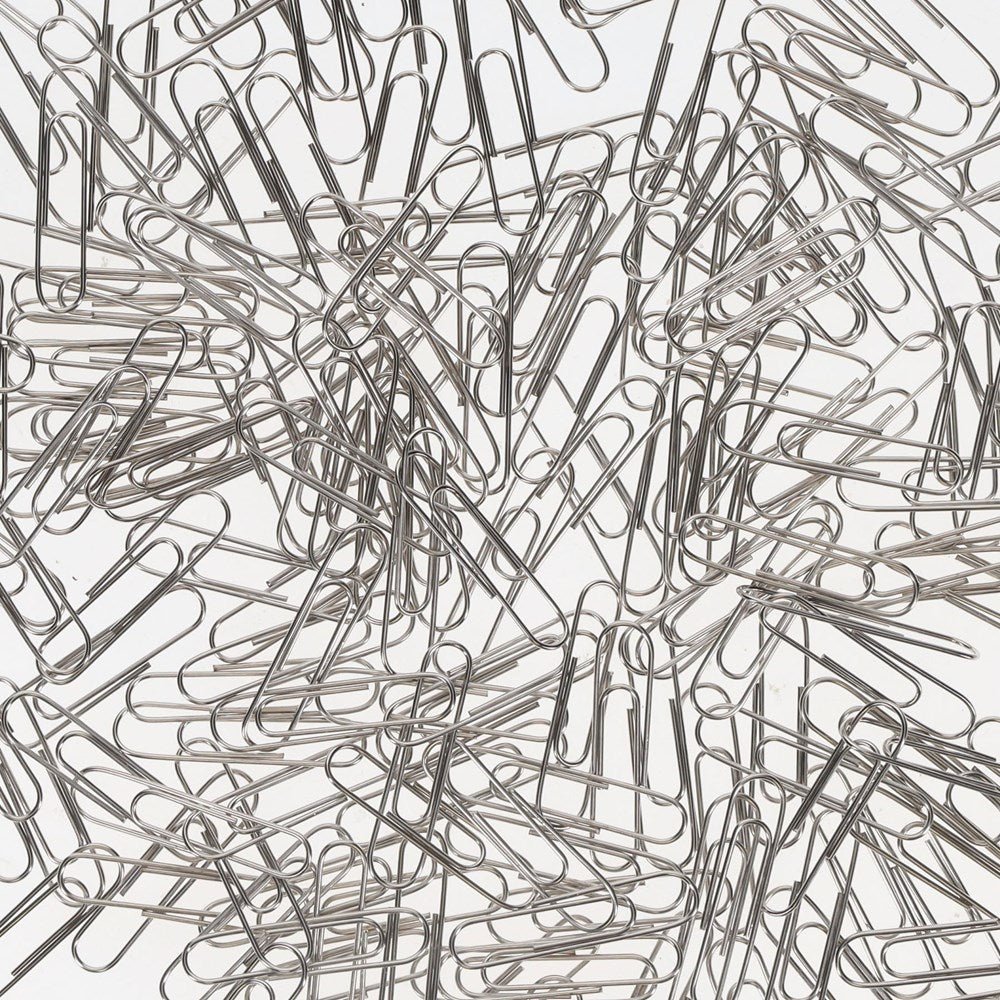 Silver Paper Clips 30mm Pack of 1000 - ABC School Supplies