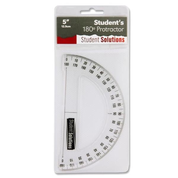 Student Solutions 12.9Cm 180* Protractor - ABC School Supplies