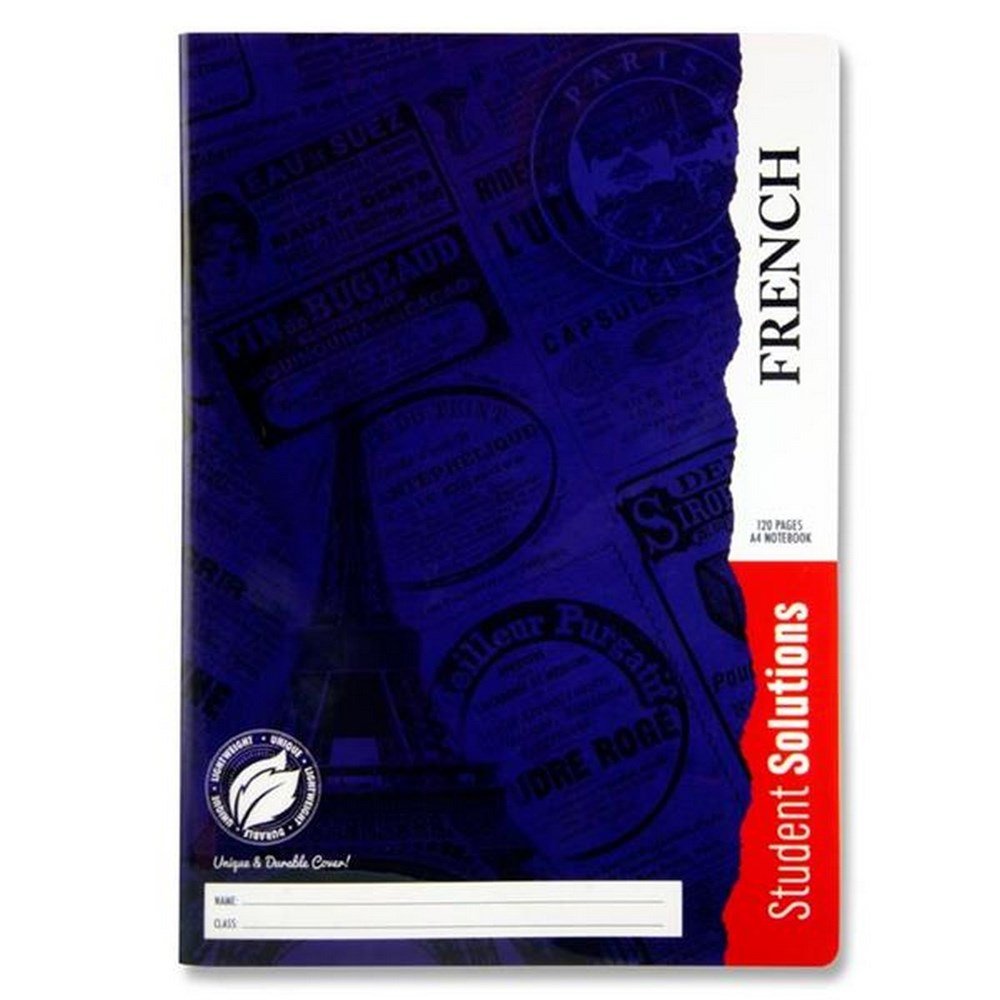 Student Solutions A4 120Pg Durable Cover Manuscript Book - French - ABC School Supplies