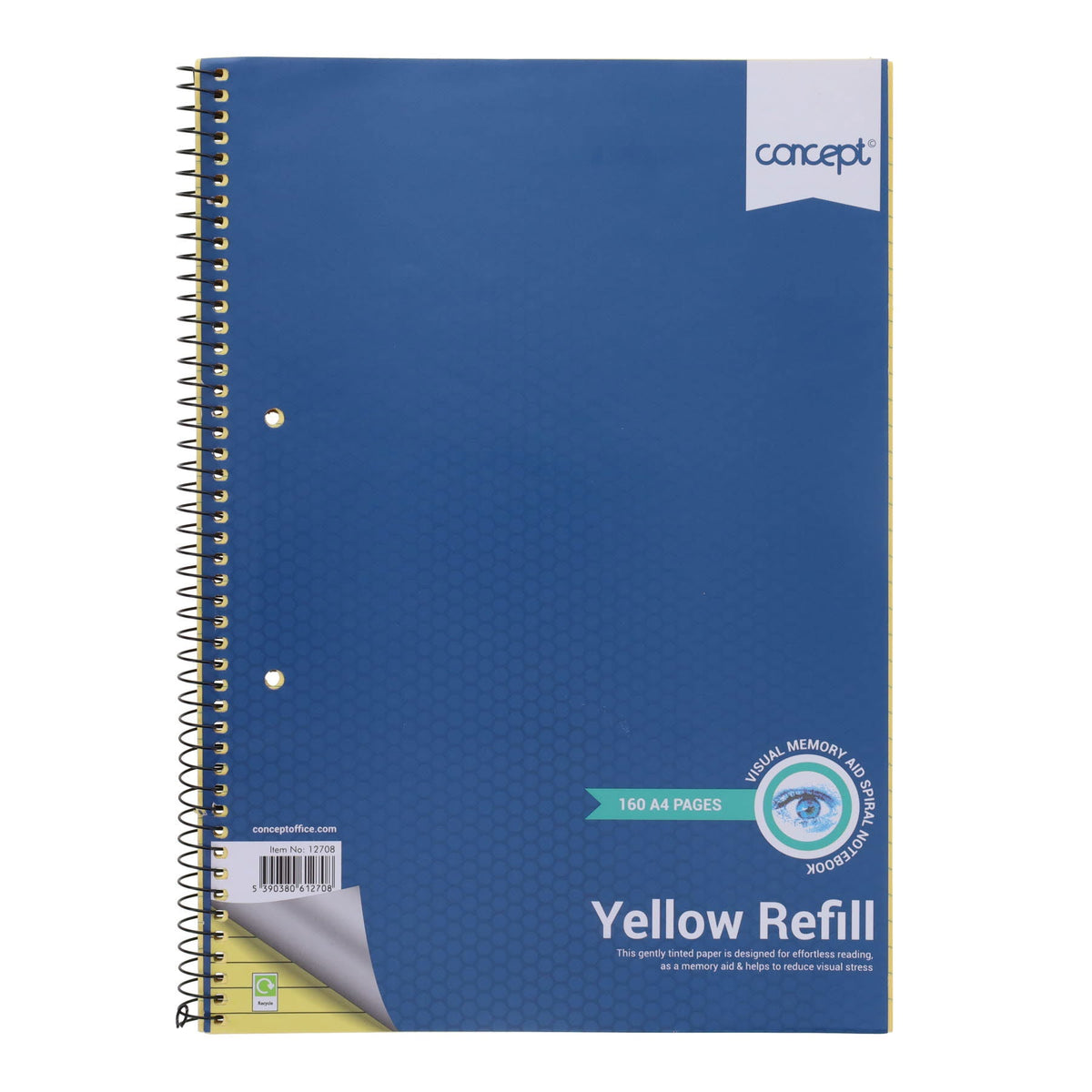 Student Solutions A4 160Pg Visual Memory Aid Spiral - Yellow - ABC School Supplies