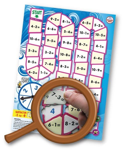 **Subtraction 1-10 Buzzle - ABC School Supplies