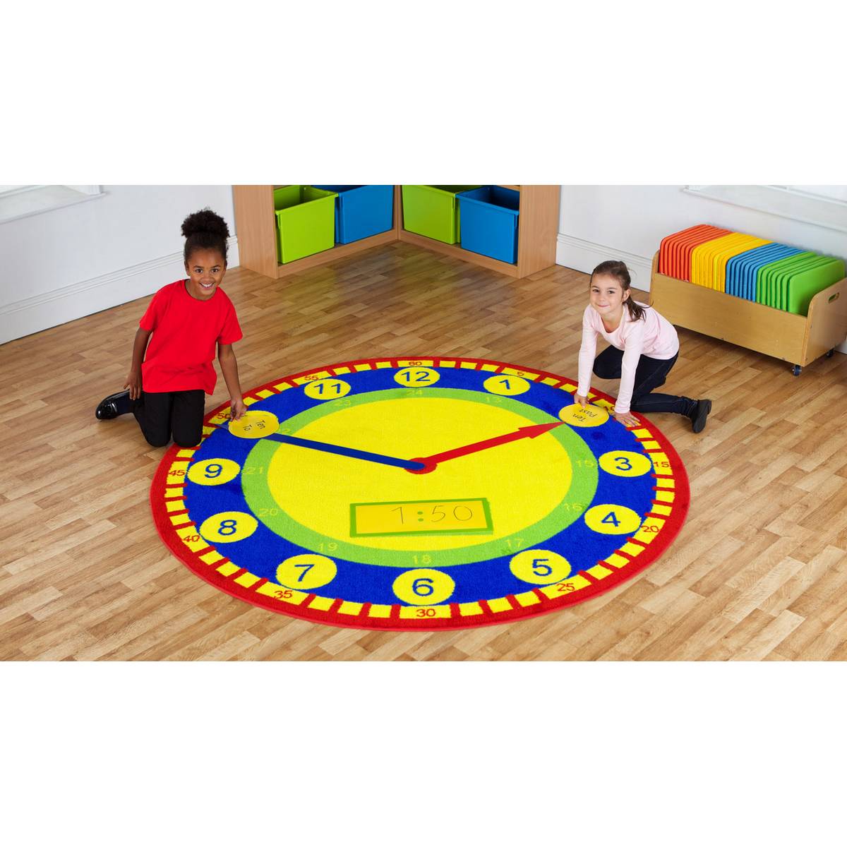 Tell The Time 2M Carpet & Accessory Pack - ABC School Supplies