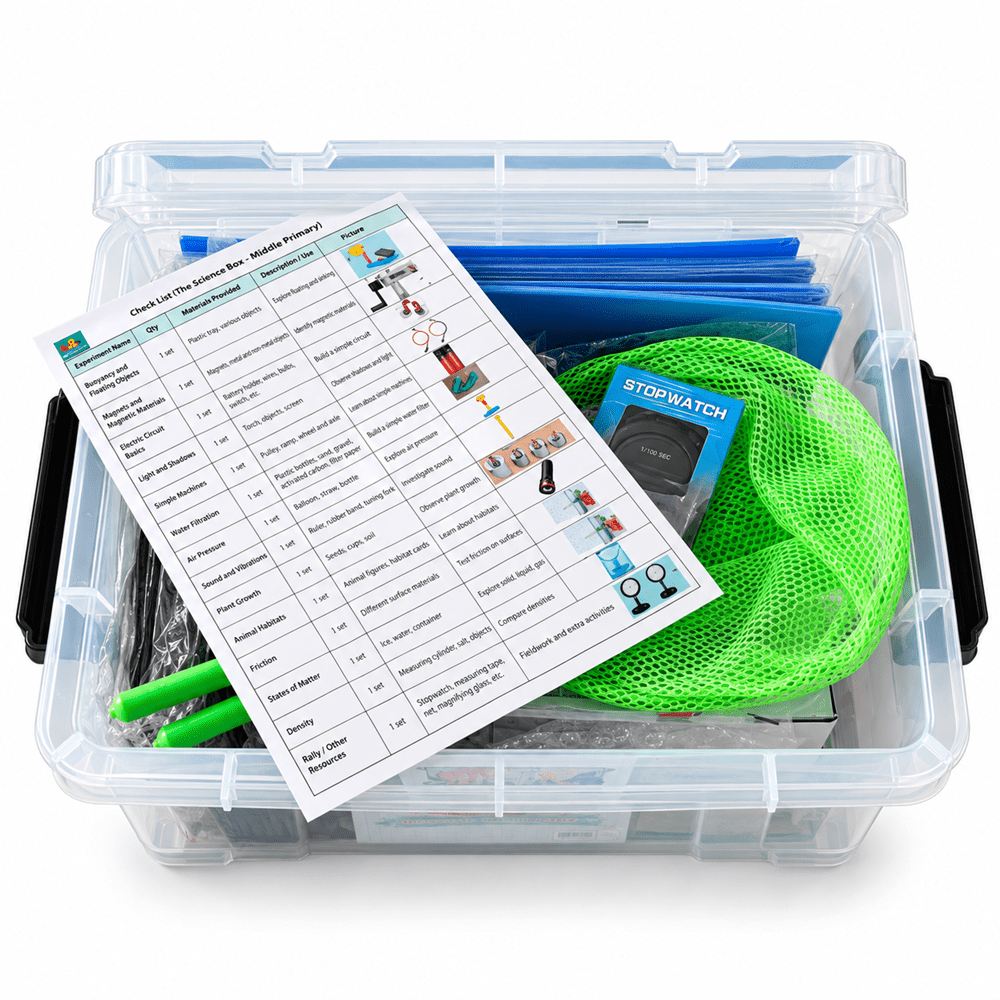The Science Box - Middle Primary - Kit & 3 Manuals - ABC School Supplies