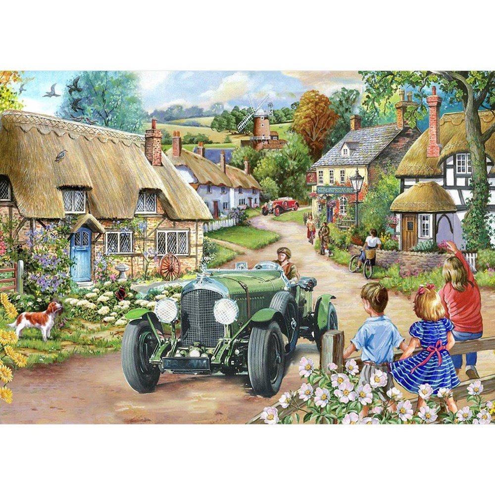 Vintage Run - BIG 500 Piece Jigsaw Puzzle - ABC School Supplies