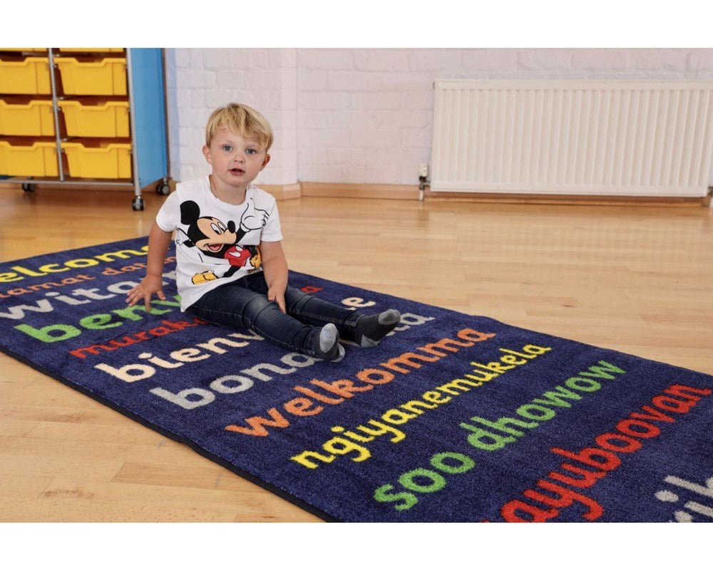 **Welcome Runner Classroom Carpet 3 X 1 Metre - ABC School Supplies