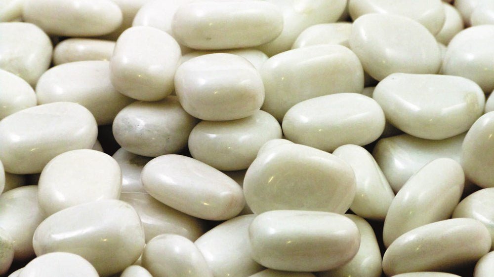 **White Polished Pebbles - ABC School Supplies