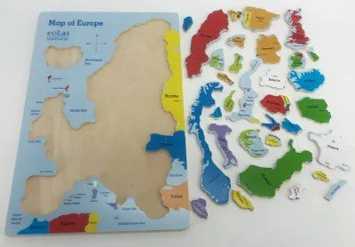 Wooden Countries of Europe Jigsaw Puzzle - ABC School Supplies