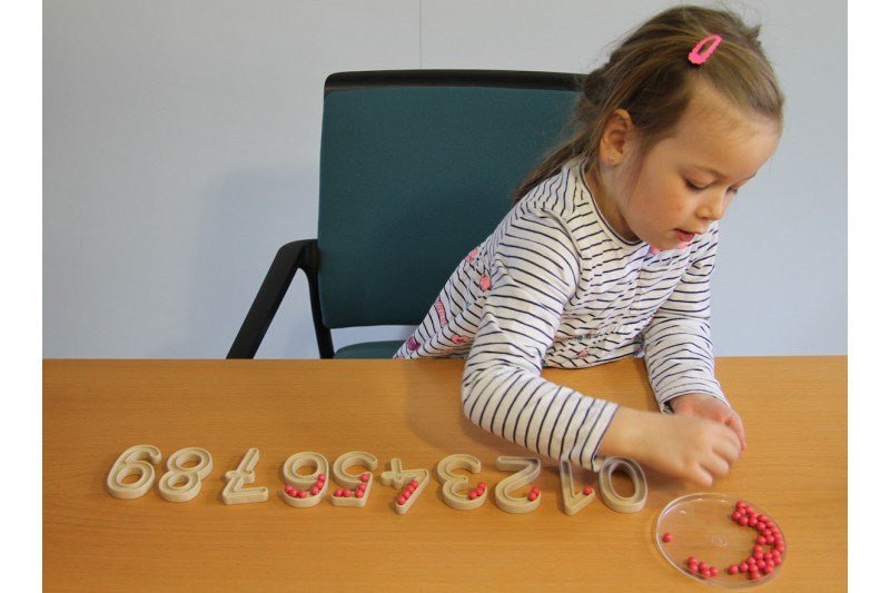 Wooden Numerals Set Of 11 - ABC School Supplies