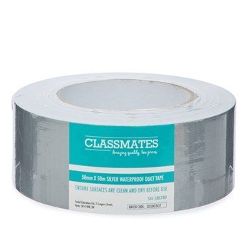 W/Proof Duct Tape 50Mmx50Msilv - ABC School Supplies