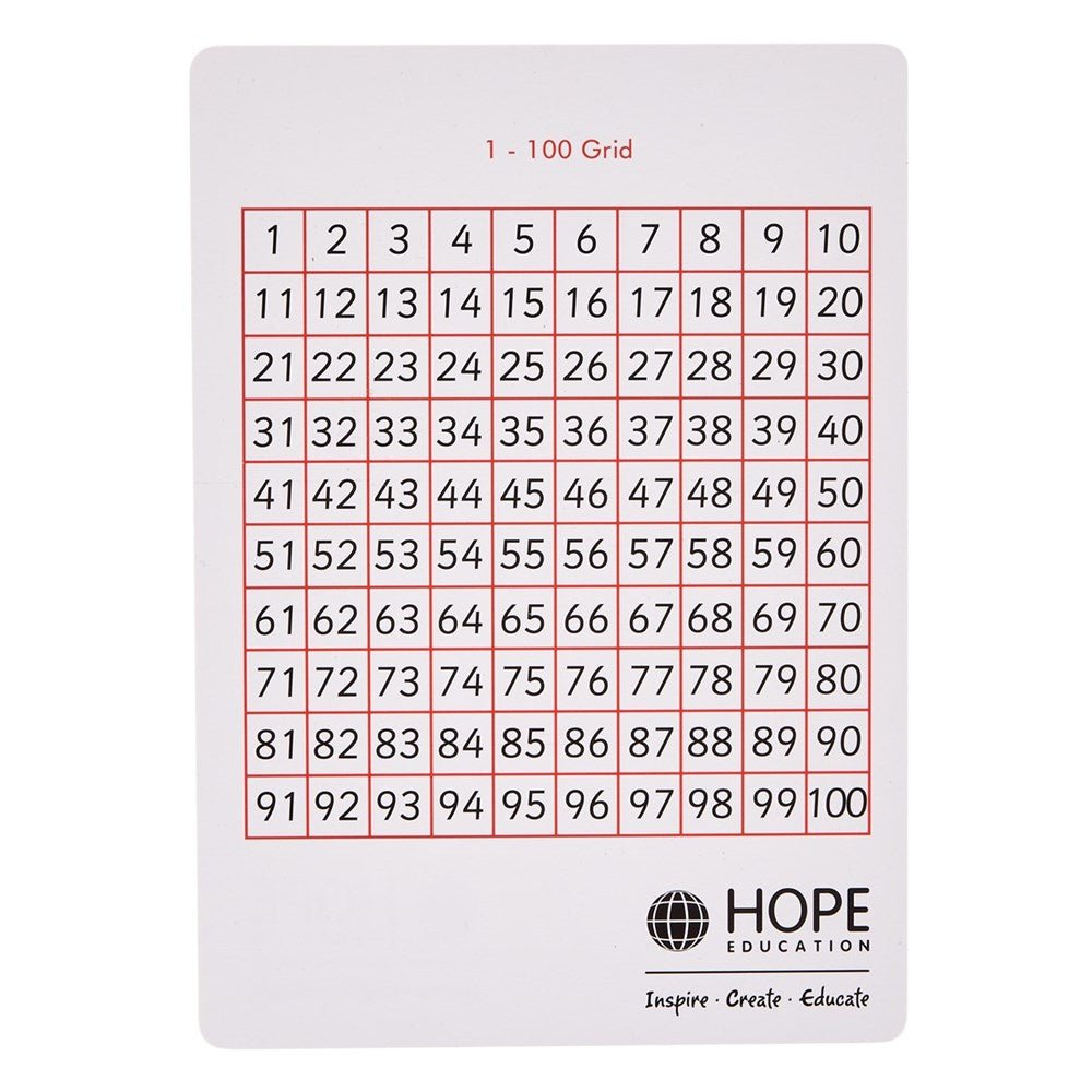 Write-On/Wipe-Off 100 Squares - Pack Of 35 - ABC School Supplies