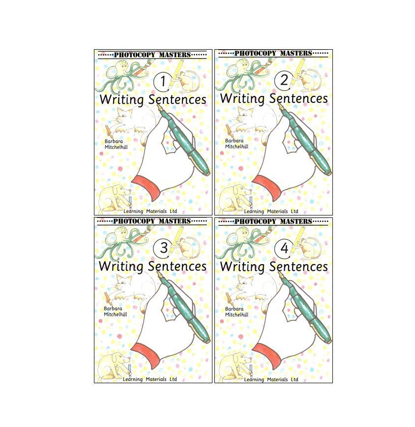 Writing Sentences: Set (Books 1 to 4) - ABC School Supplies