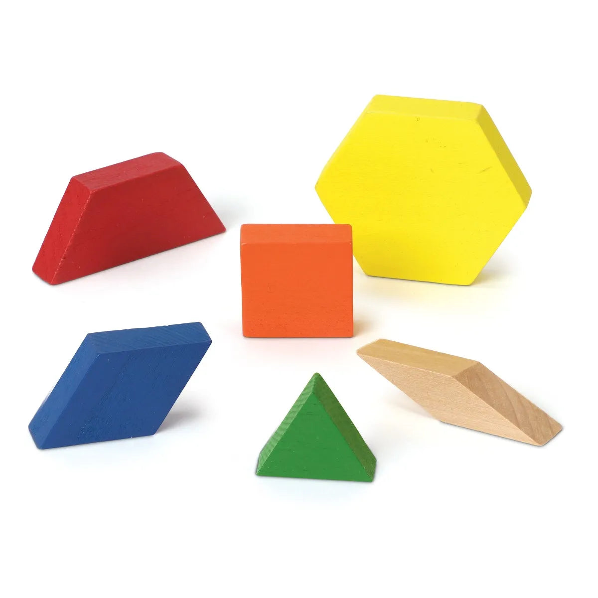 Wooden Pattern Blocks, 1 cm (Set of 250)
