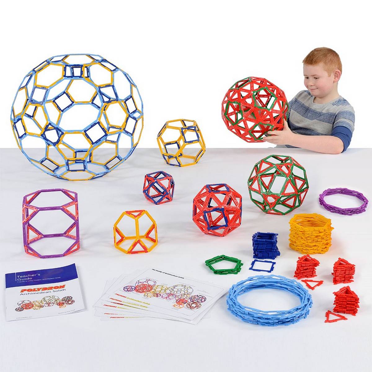 Polydron Frameworks Archimedean Solids Large Set