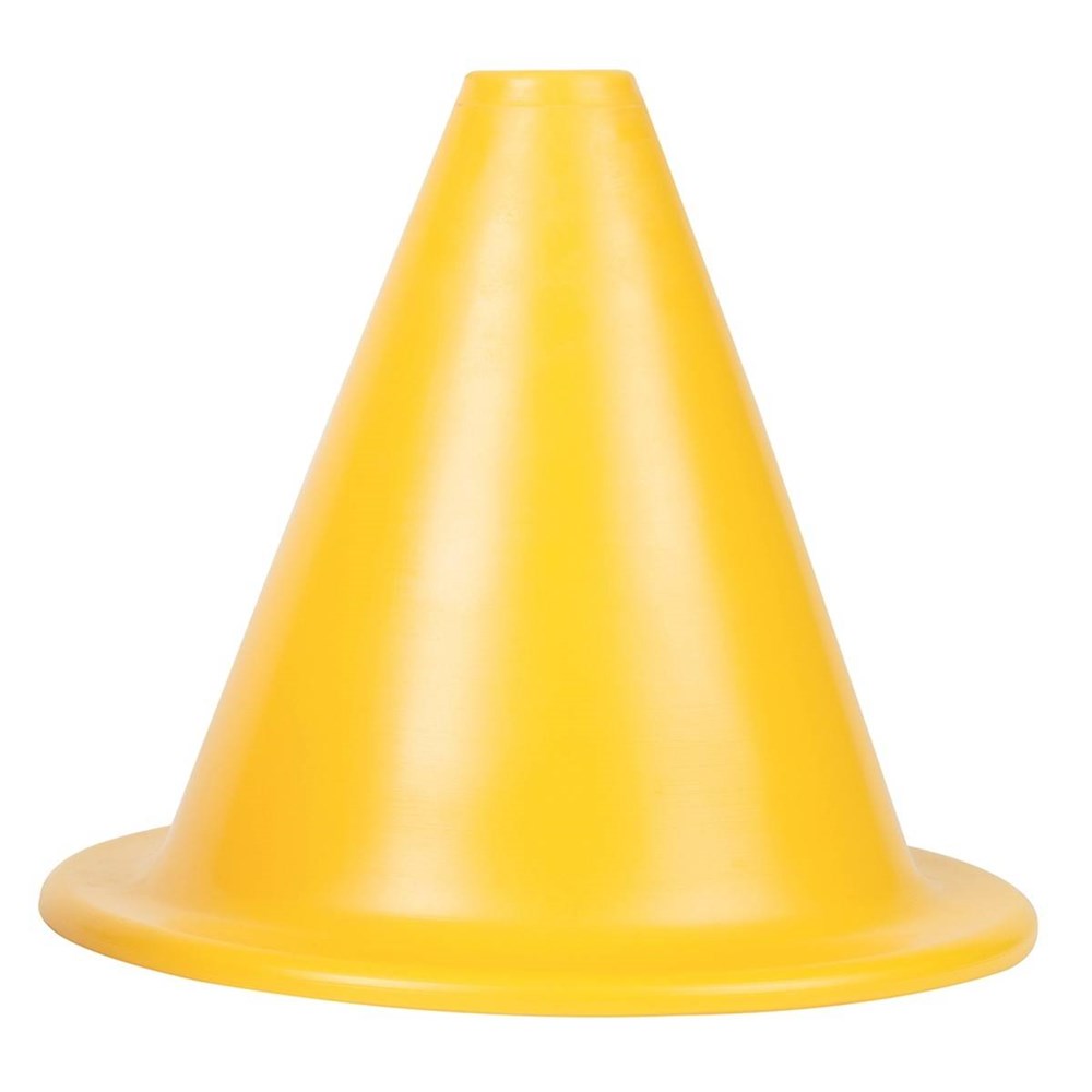 **Megaform Set Of 6 Flexible Cones 15,5Cm Yellow