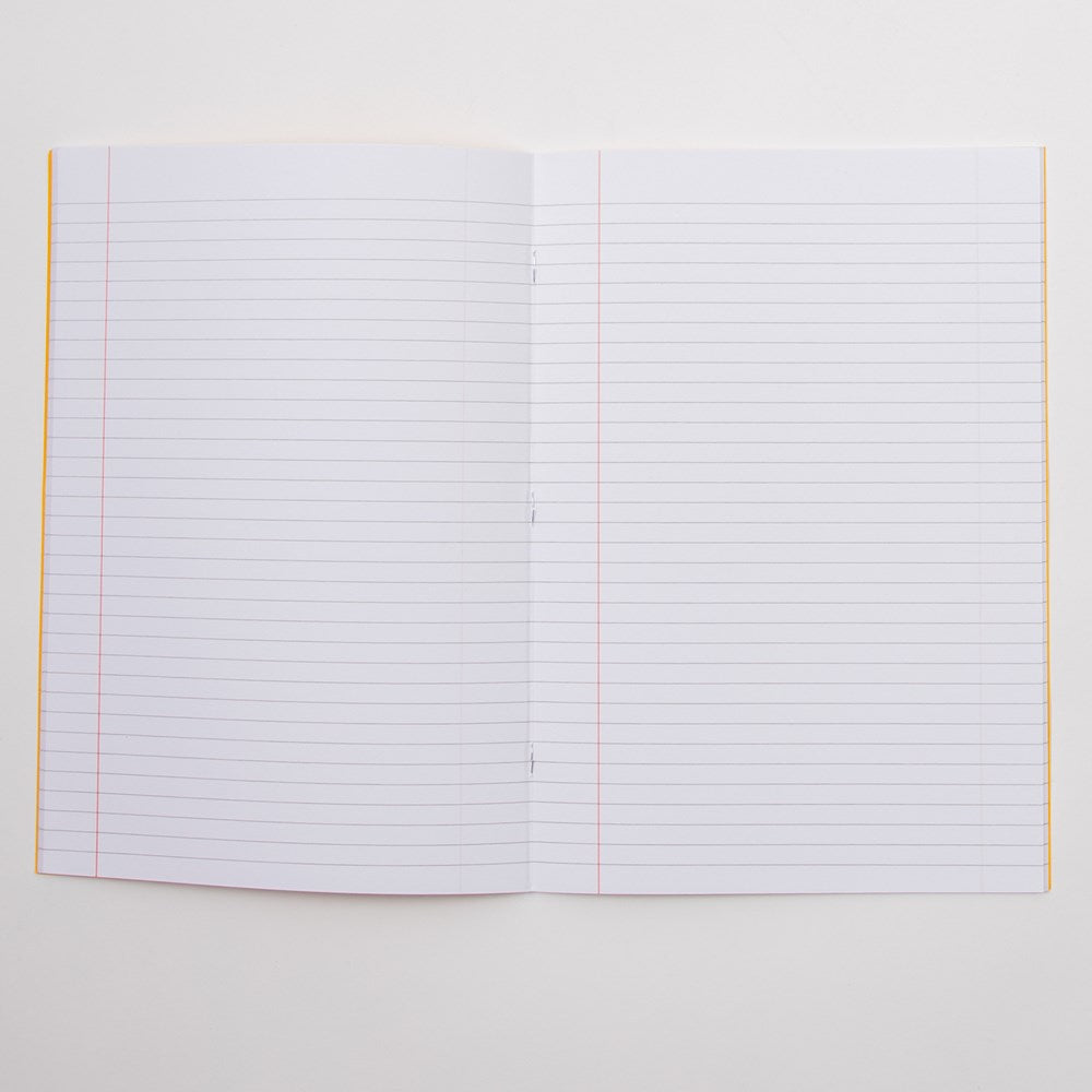 Classmates A4 Exercise Book 64 Page, 8mm Ruled With Margin, Yellow - Pack of 50