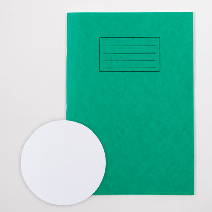 Classmates A4 Exercise Book 32 Page, Plain Blank, Green - Pack of 100