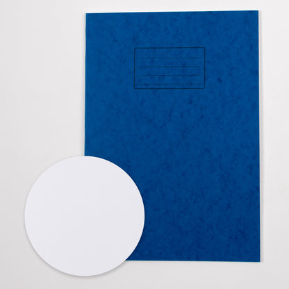 A4+ Exercise Book 80 Page, Plain Blank, Blue - Pack of 50