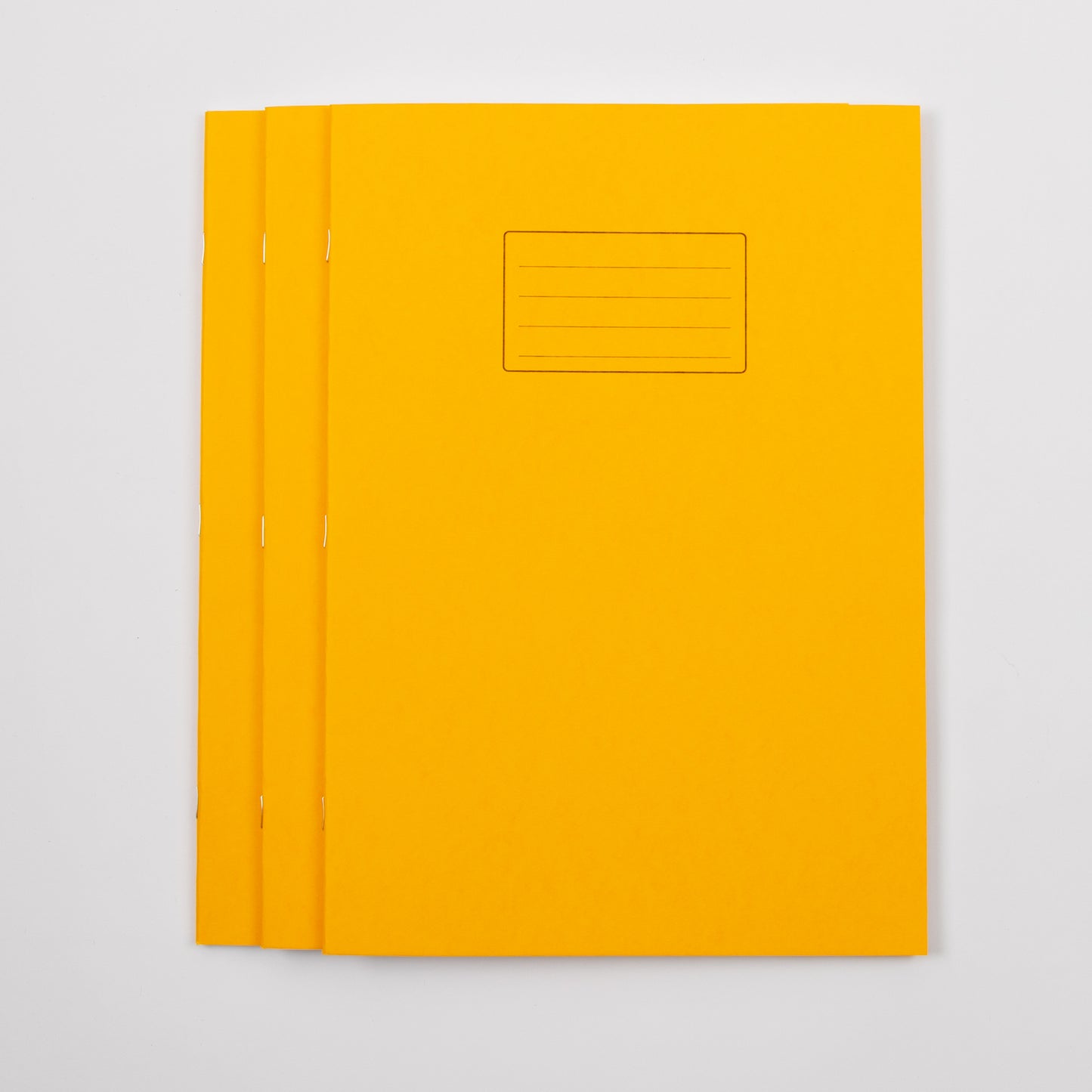 A4+ Exercise Book 80 Page, Plain Blank, Yellow - Pack of 50