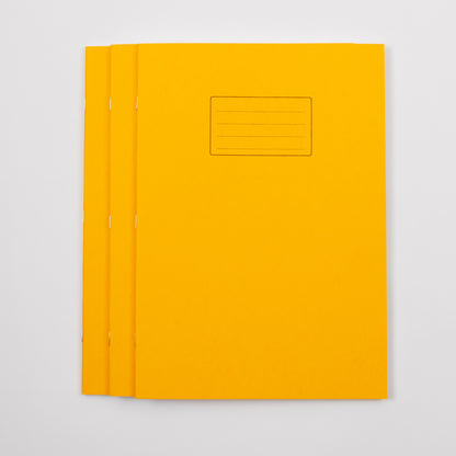 A4+ Exercise Book 80 Page, Plain Blank, Yellow - Pack of 50