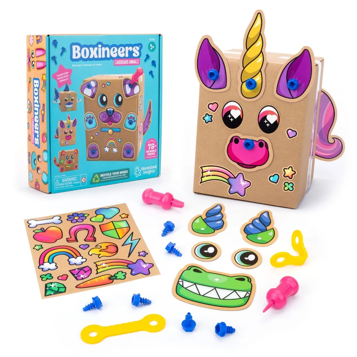 Learning Resources Boxineers Cardboard Animals