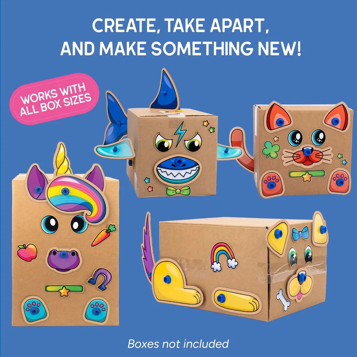 Learning Resources Boxineers Cardboard Vehicles