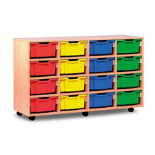 24 Shallow Tray Unit Coloured - ABC School Supplies