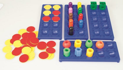 **Ten Frame & 2 Colour Counters - Pack of 10