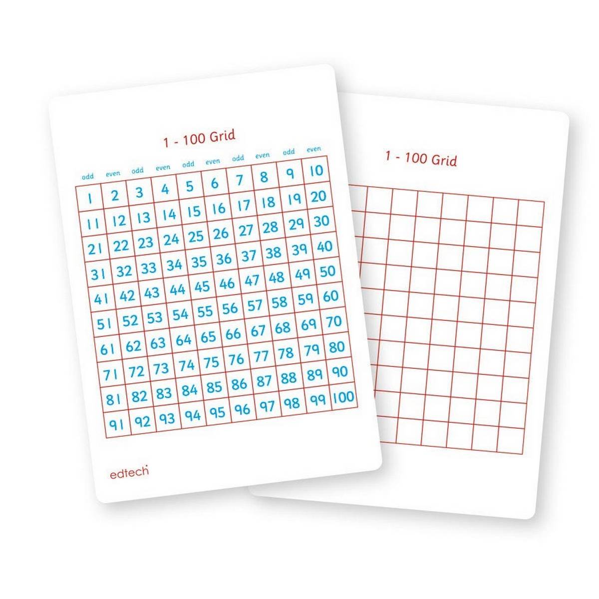 A5 Write & Wipe Pupil Number Boards Pack of 35