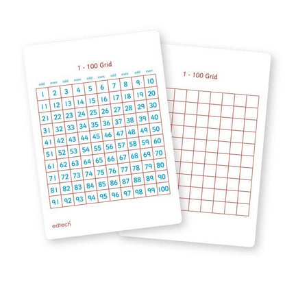 A5 Write & Wipe Pupil Number Boards Pack of 35