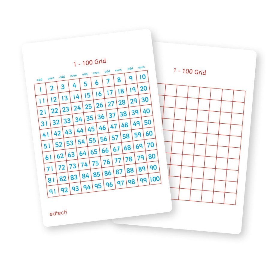 A5 Write & Wipe Pupil Number Boards Pack of 35