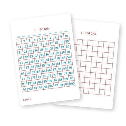 A5 Write & Wipe Pupil Number Boards Pack of 35