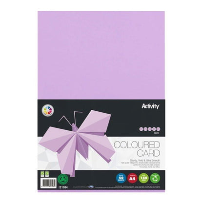 Premier Activity A4 160gsm Card 50 Sheets – Colours