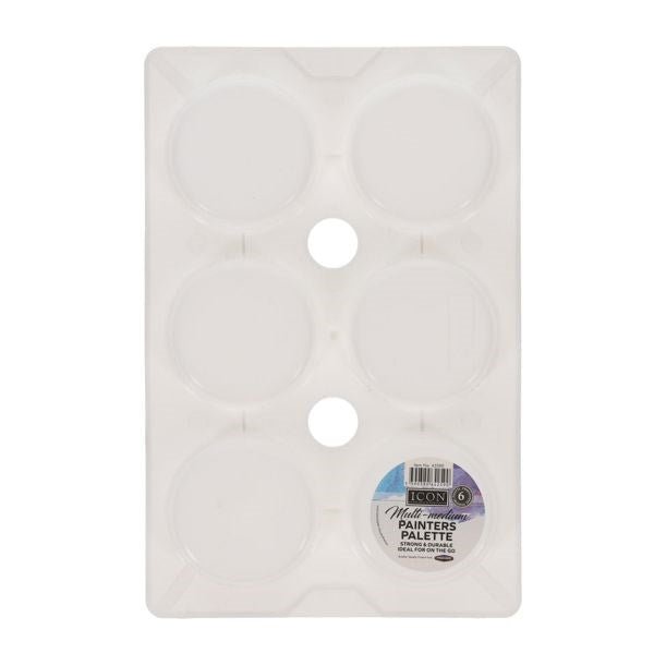 6 Well Paint Palettes - ABC School Supplies