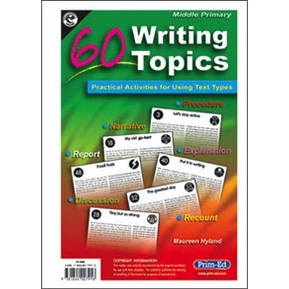 60 Writing Topics Upper - ABC School Supplies