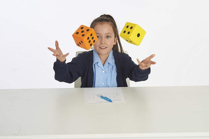 Soft Dice Pack of 2 Yellow & Orange