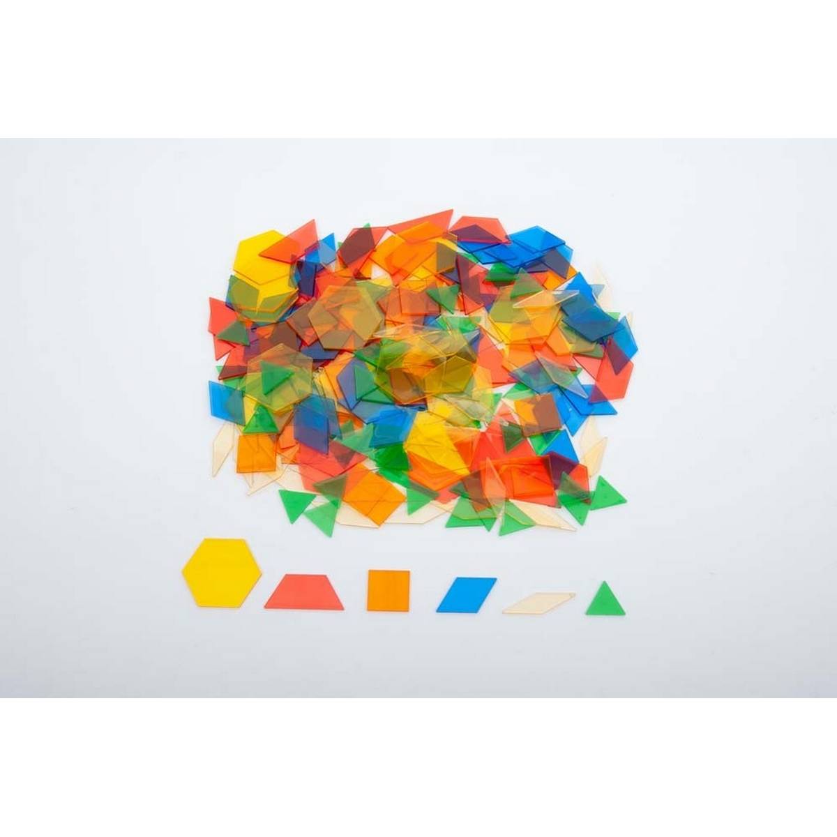 Translucent Pattern Blocks â€“ Pack of 245