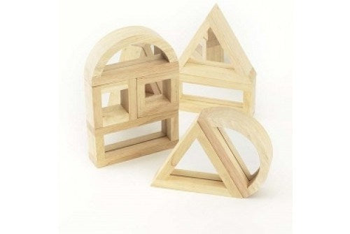 Large Mirror Blocks Set Of 8