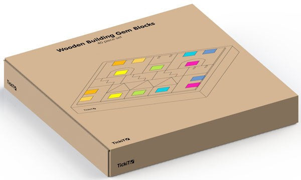 Wooden Building Gem Blocks